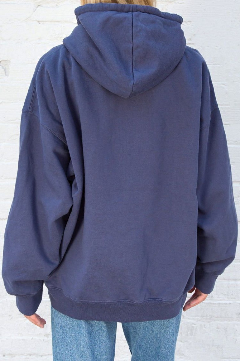 Sweat a Capuche Brandy Melville Christy Bleu Marine | UMH-00587971